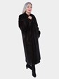 Woman's Deepest Mahogany Female Mink Fur Coat