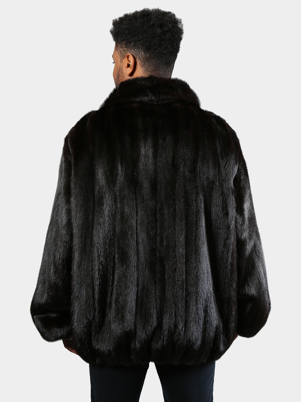 Men's Ranch Female Mink Fur Jacket (XL) - Estate Furs