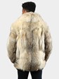 Man's Natural Coyote Fur Jacket