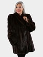 Woman's Mahogany Mink Fur Stroller