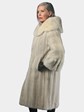 Woman's Azurene Female Mink Fur 7/8 Coat