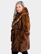 Woman's Demi Buff Mink Fur Stroller 