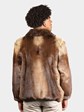 Man's Bomber Style Natural Otter Fur Jacket