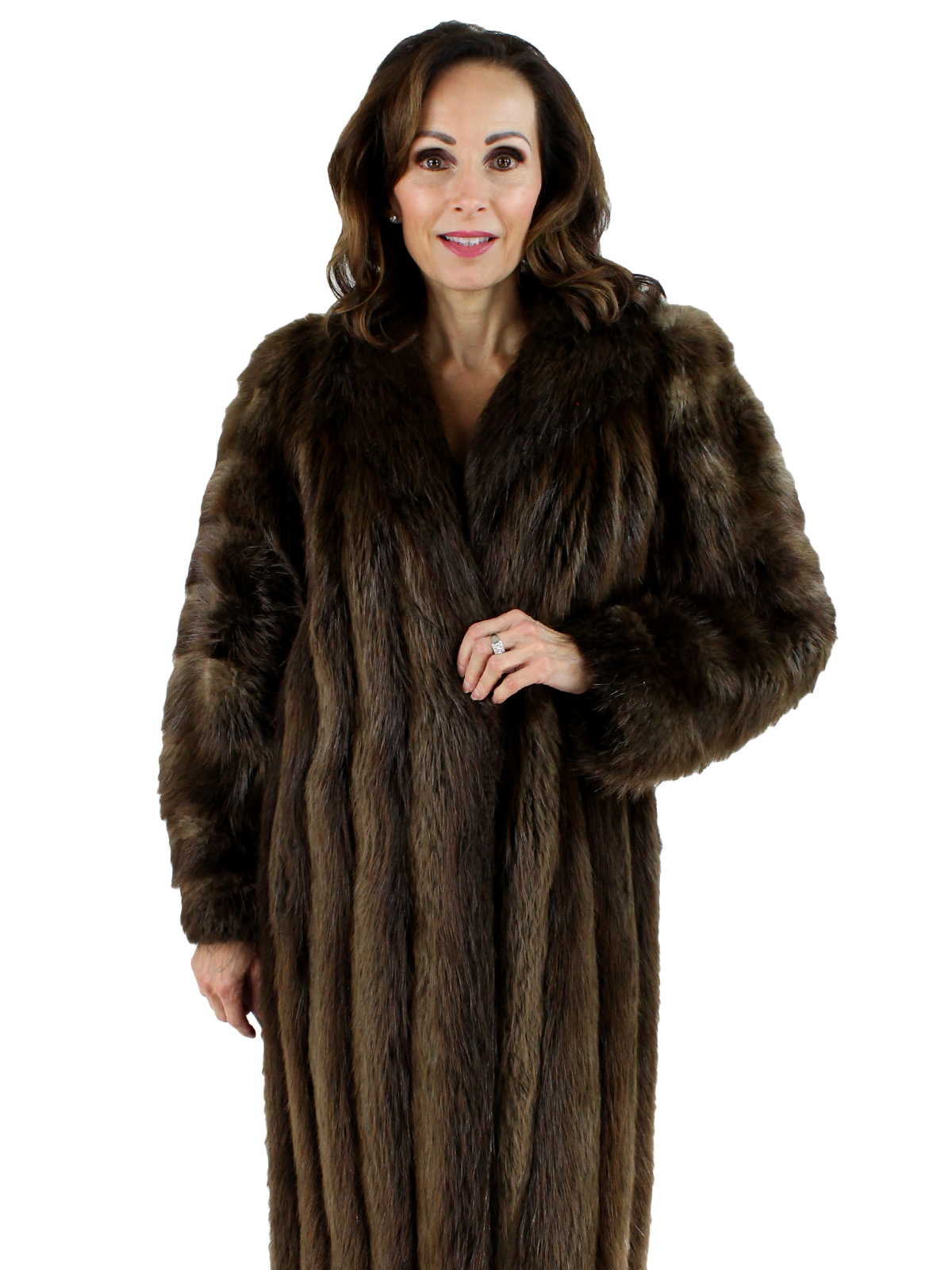 Long Hair Beaver Fur Stroller - Women's Small | Estate Furs