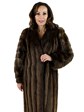 Woman's Long Hair Beaver Fur Coat