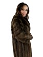 Woman's Long Hair Beaver Fur Coat