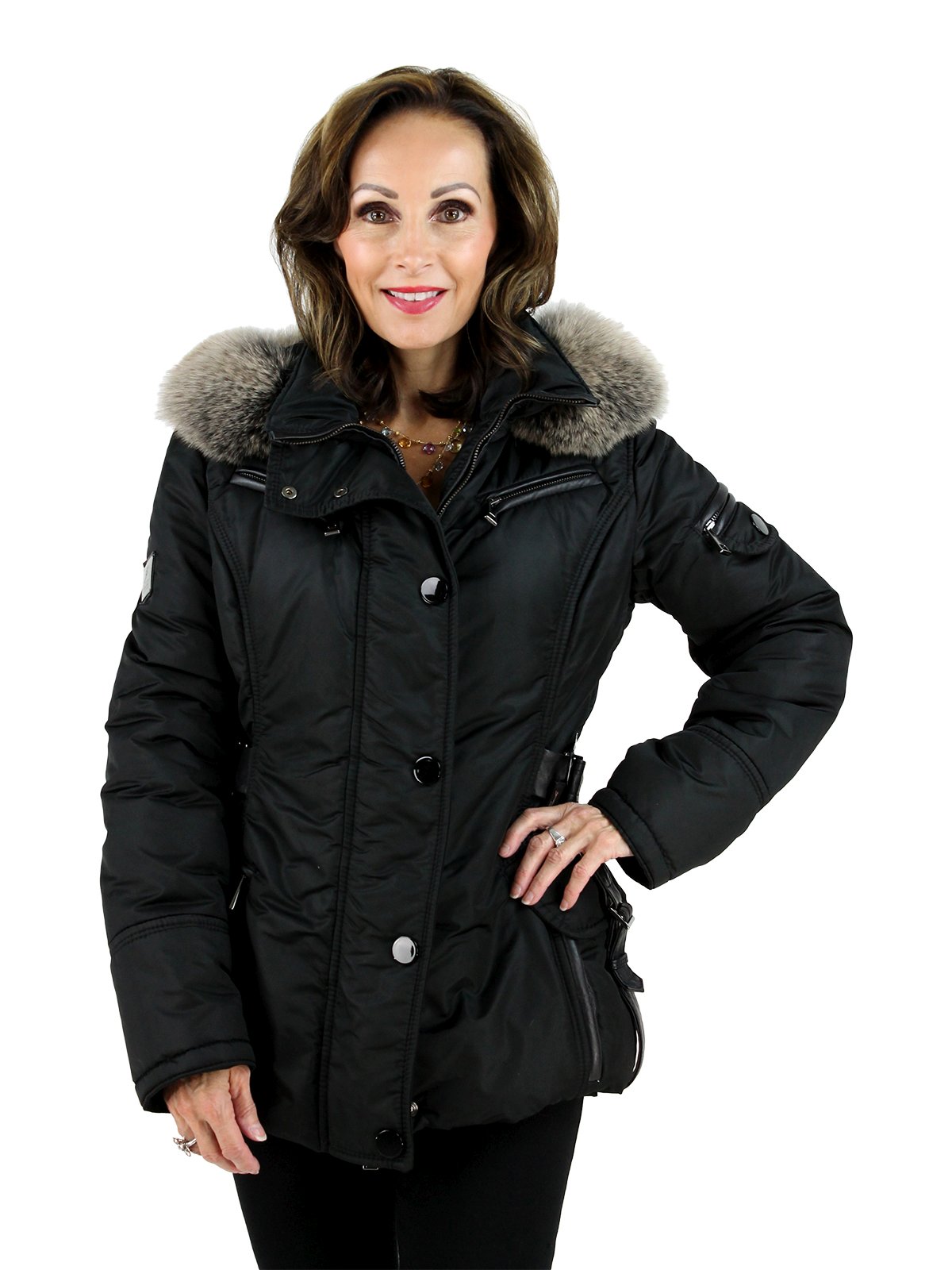 Apres Ski Jacket - Women's Small - Nero | Estate Furs
