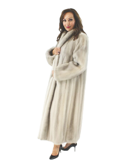 Full Length Azurene Mink Fur Coat - Women's Medium | Estate Furs