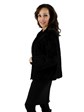 Woman's Vintage Beautiful Black Broadtail Lamb Jacket