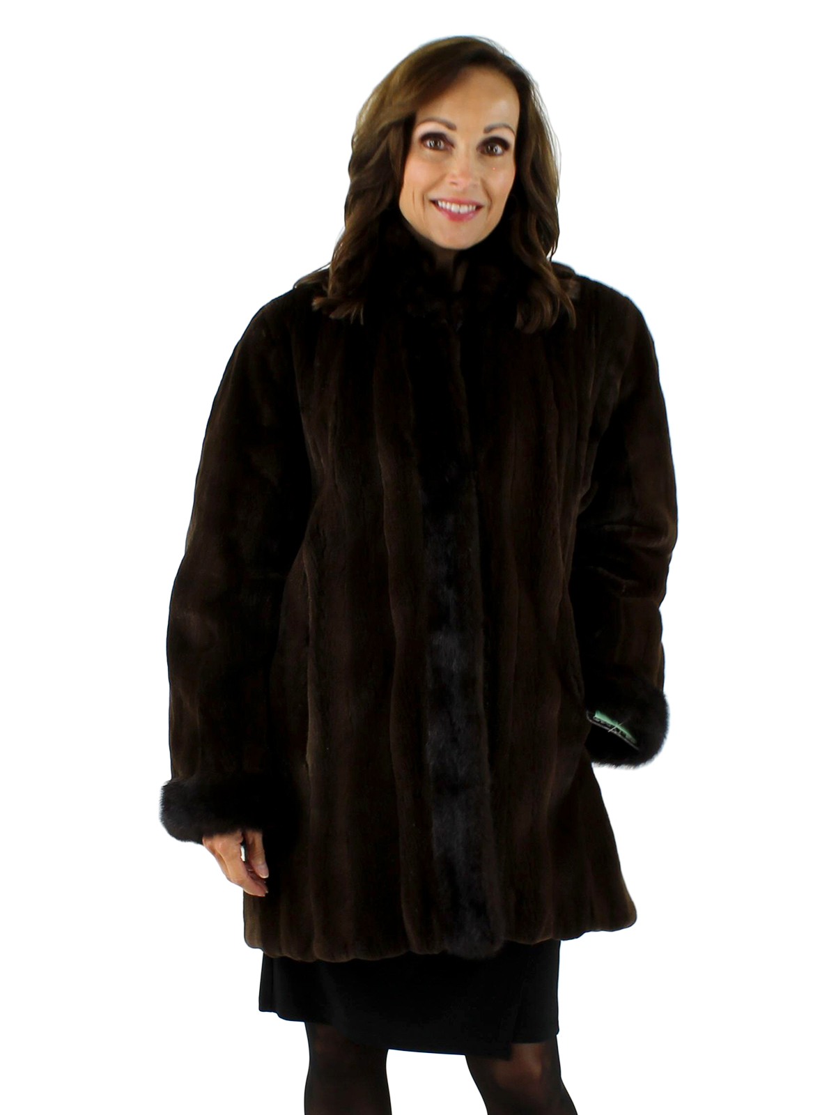 Sheared Mink Fur Stroller - Women's Medium - Brown | Estate Furs
