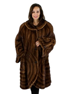 Demibuff Mink Fur Coat - Women's XLarge | Estate Furs
