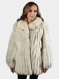 Woman's Blue Fox Fur Jacket