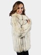 Woman's Blue Fox Fur Jacket