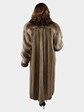 Woman's Blonde Long Hair Beaver Fur Coat