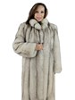 Woman's Blue Fox Fur Coat