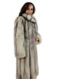 Woman's Blue Fox Fur Coat