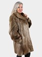 Woman's Blonde Beaver Fur Stroller