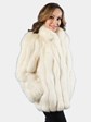 Woman's Shadow Fox Fur Jacket