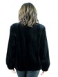 Louis Feraud Woman's  Black Sheared Mink Fur Pullover Jacket