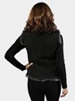 Woman's Dark Grey Suede Leather Vest