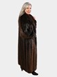 Woman's Bill Blass Medium Tone Long Hair Beaver Fur Coat