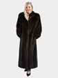 Woman's Mahogany Female Mink Fur Coat