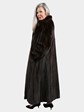 Woman's Mahogany Female Mink Fur Coat