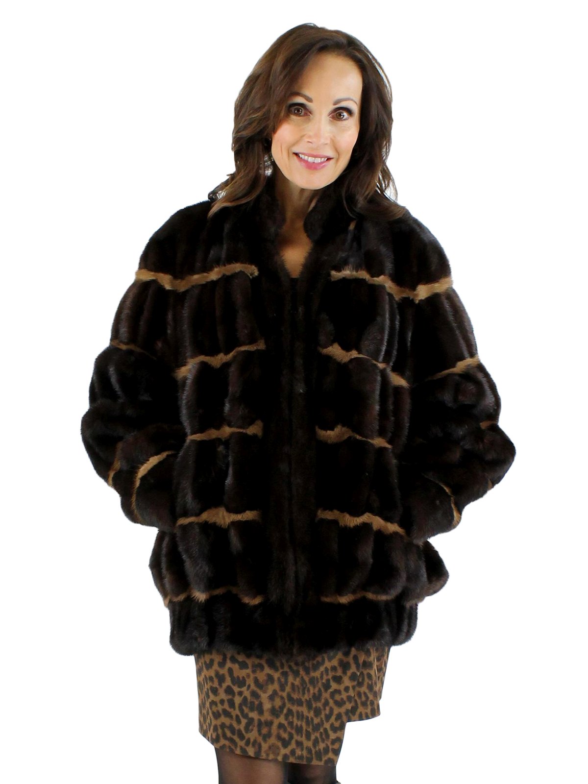 Mink Fur Jacket - Women's Medium - Mahogany | Estate Furs