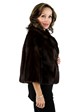 Mahogany Female Mink Fur Evening Jacket