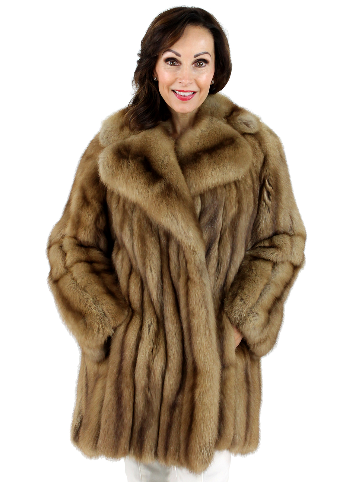 Sable Fur Stroller - Women's Medium - Golden | Estate Furs