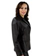 Woman's Brown Lambskin Leather Jacket