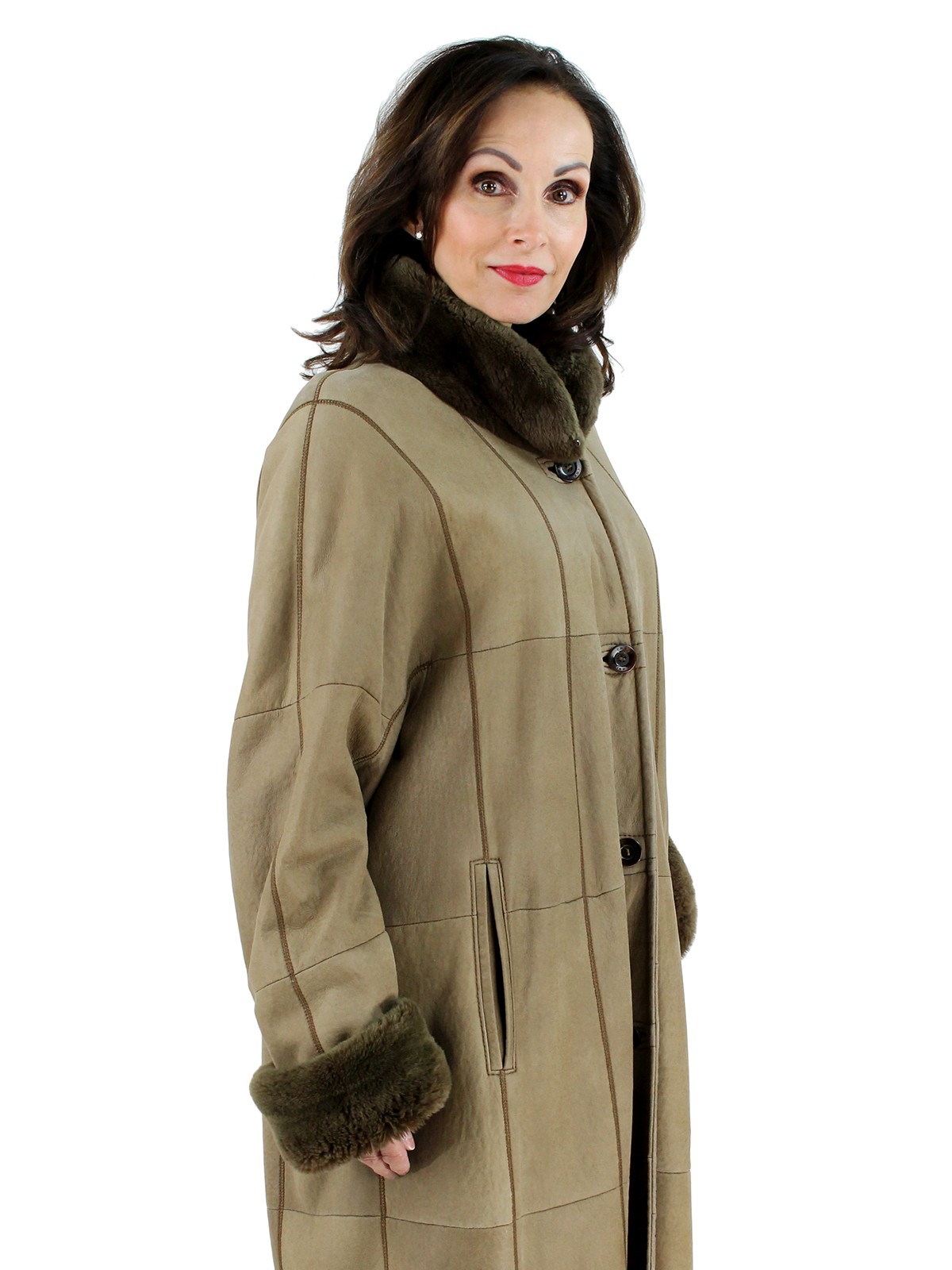 plus size tan coat