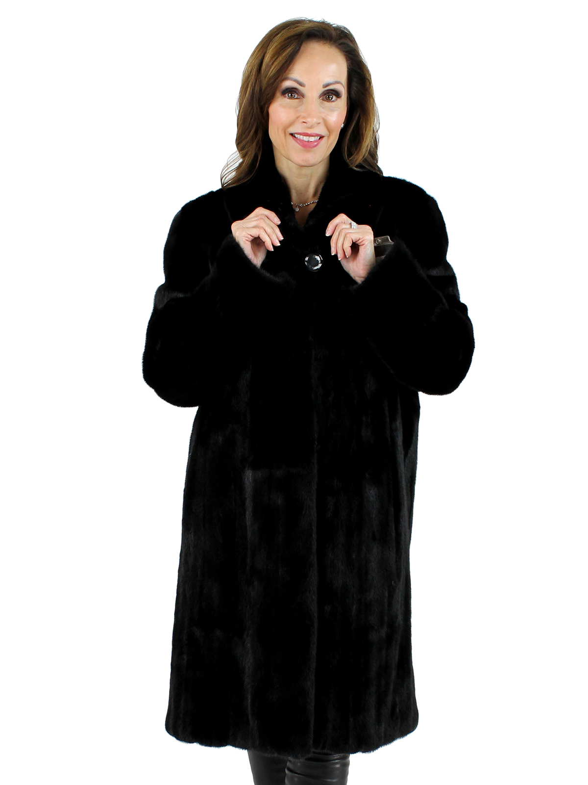 Woman's Ranch Female Mink Fur 7/8 Coat
