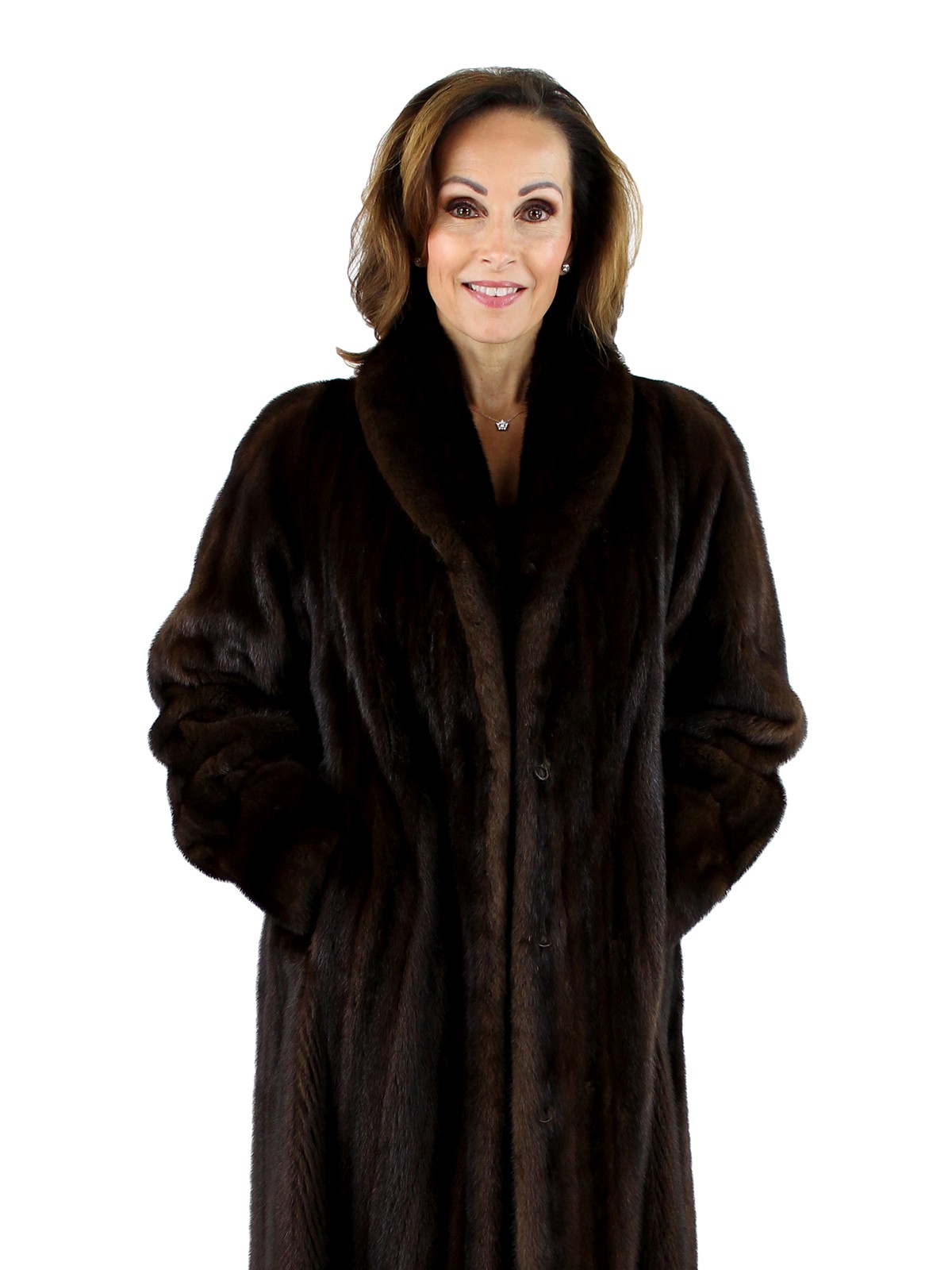 Women's Mahogany Mink Fur Coat - Women's Small| Estate Furs
