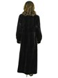 Woman's Dark Brown Sheared Mink Fur Coat Reversible to Rain Fabric