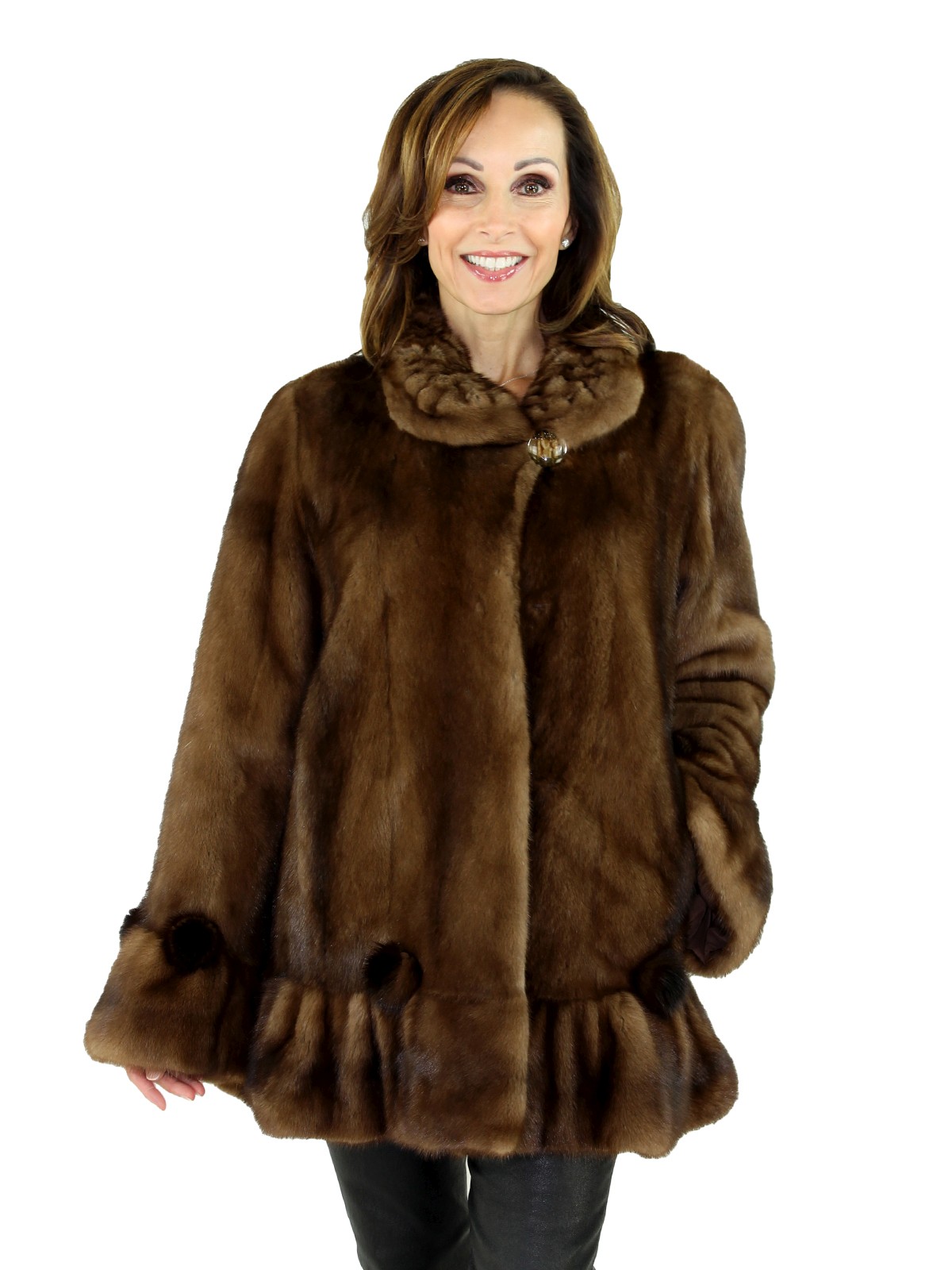 Ranch Mink Fur Coat - Womens Fur Coat - Large| Estate Furs