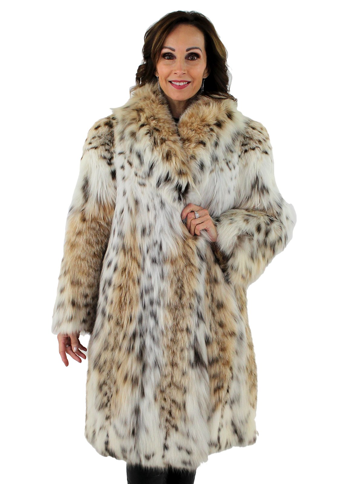 Cat Lynx Fur Coat Women's Lynx Fur Coat Large Estate Furs