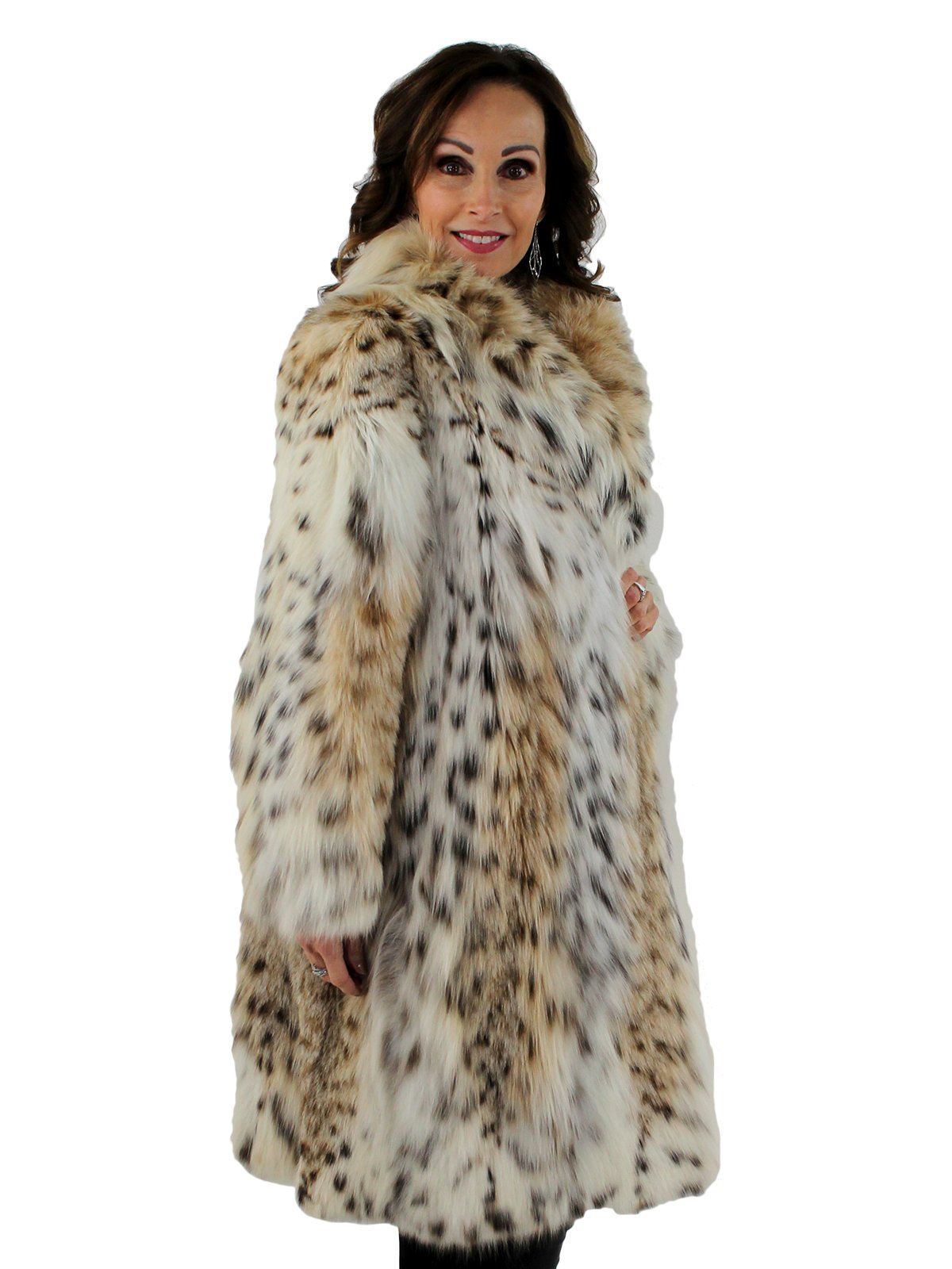 Cat Lynx Fur Coat - Women's Lynx Fur Coat - Large | Estate Furs