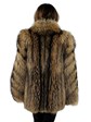 Women's Natural Finn Raccoon Fur Jacket
