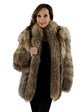 Women's Natural Finn Raccoon Fur Jacket