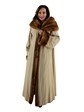 Woman's Whiskey Female Mink Fur Coat