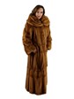 Woman's Whiskey Female Mink Fur Coat