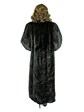 Woman's Ranch Female Mink Fur Coat with Directional Body