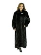 Woman's Ranch Female Mink Fur Coat with Directional Body