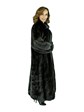 Woman's Ranch Female Mink Fur Coat with Directional Body