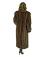 Woman's Mahogany Female Mink Fur Coat