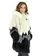 Woman's Three Color Sheared Beaver Fur Parka