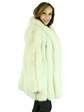 Woman's Shadow Fox Fur Jacket