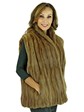 Woman's Brown Vintage Squirrel Fur Vest