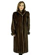 Woman's Mahogany Female Mink Fur Coat